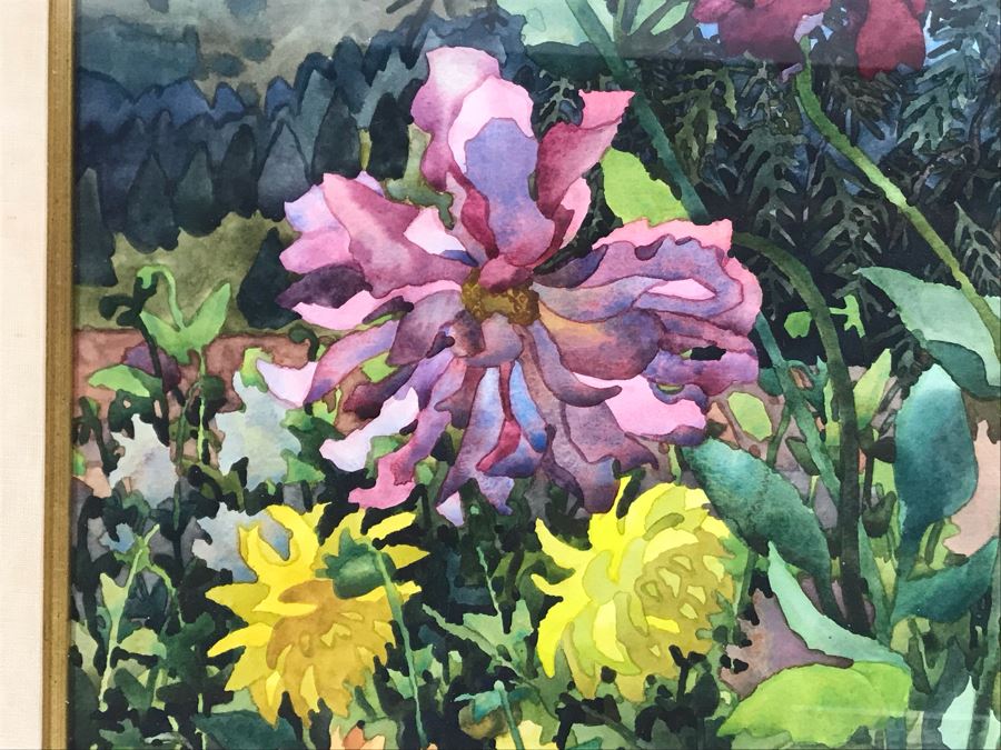 Carolyn Marie Lord Fine Art Framed Watercolor Painting From Fireside Gallery Of Carmel, CA 15.5 X 22.5 [Photo 4]