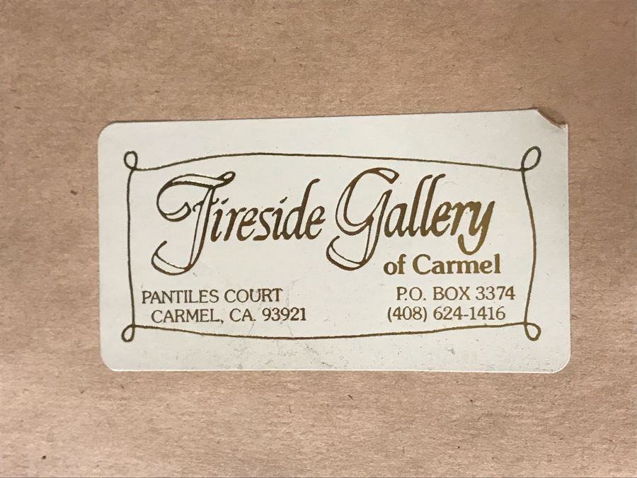 Carolyn Marie Lord Fine Art Framed Watercolor Painting From Fireside Gallery Of Carmel, CA 15.5 X 22.5 [Photo 12]