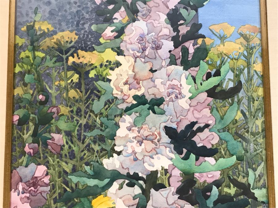 Carolyn Marie Lord Fine Art Framed Watercolor Painting From Fireside Gallery Of Carmel, CA 15.5 X 22.5 [Photo 3]