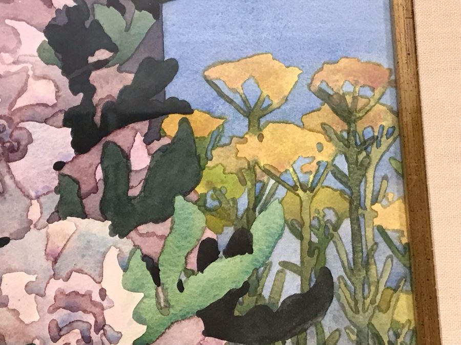 Carolyn Marie Lord Fine Art Framed Watercolor Painting From Fireside Gallery Of Carmel, CA 15.5 X 22.5 [Photo 6]