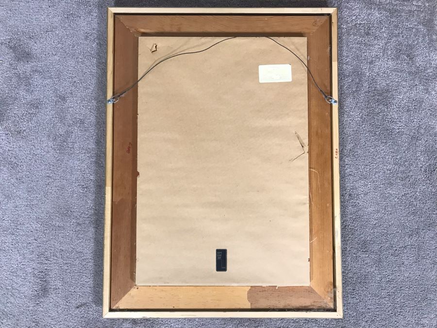 Carolyn Marie Lord Fine Art Framed Watercolor Painting From Fireside Gallery Of Carmel, CA 15.5 X 22.5 [Photo 10]