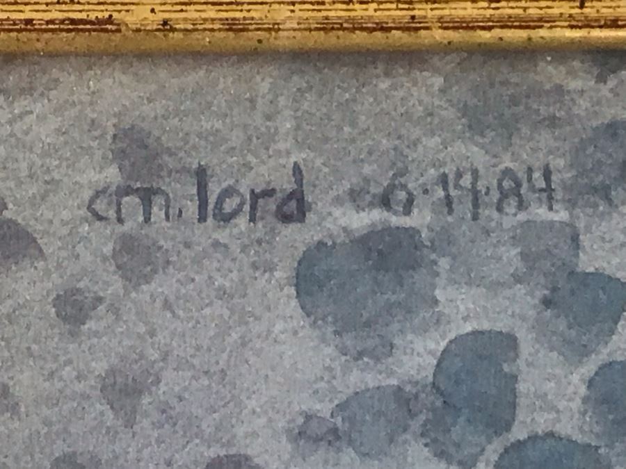 Carolyn Marie Lord Fine Art Framed Watercolor Painting From Fireside Gallery Of Carmel, CA 15.5 X 22.5 [Photo 8]