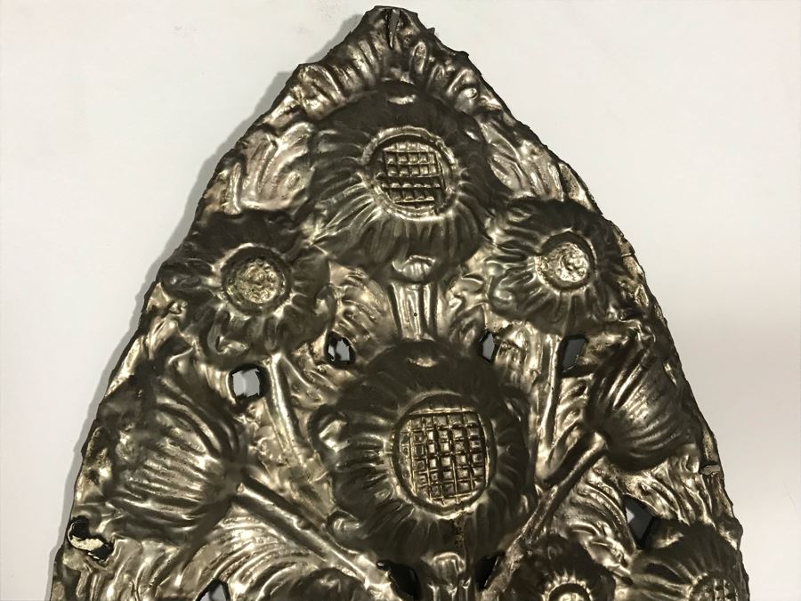 Pair Of Metal Repousse Wall Artwork Decor 12W X 26H [Photo 4]