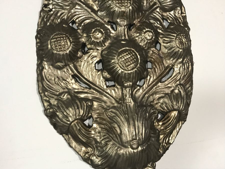 Pair Of Metal Repousse Wall Artwork Decor 12W X 26H [Photo 5]