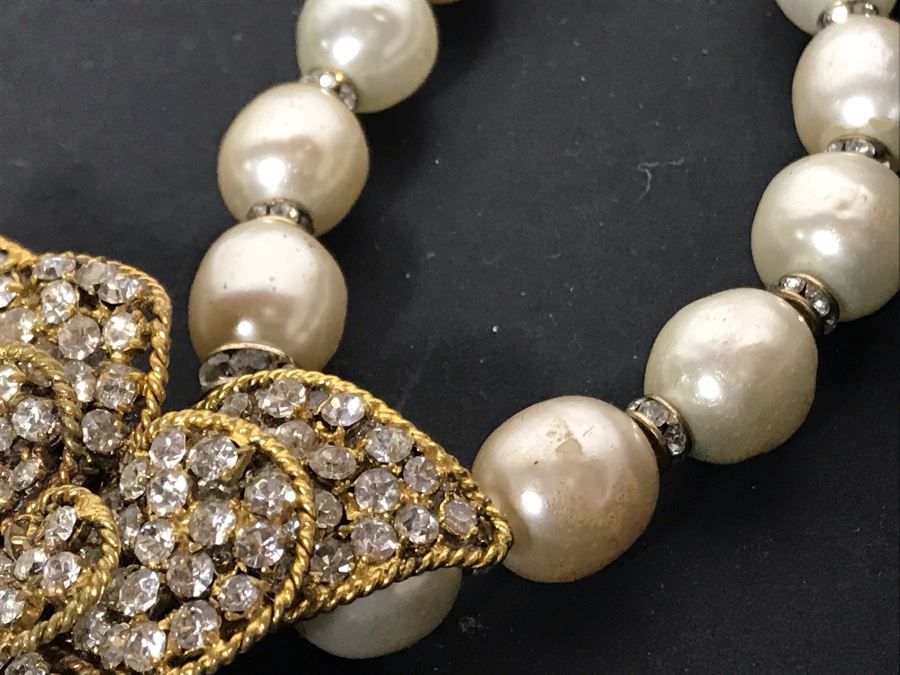 Vintage Chanel Paris Statement Signed Necklace With Original Chanel Box [Photo 10]