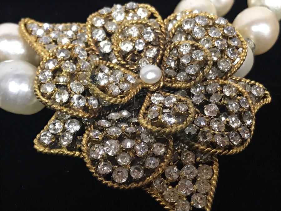 Vintage Chanel Paris Statement Signed Necklace With Original Chanel Box [Photo 17]