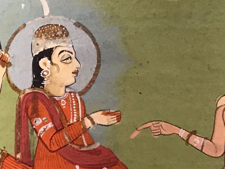 Original Antique Painting From India 5 X 7 [Photo 6]