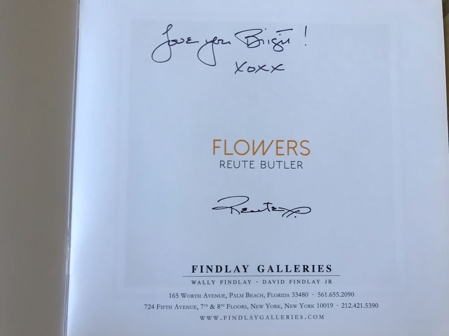 SIGNED Pair Of Photography Books: Flowers By Reute Butler [Photo 7]