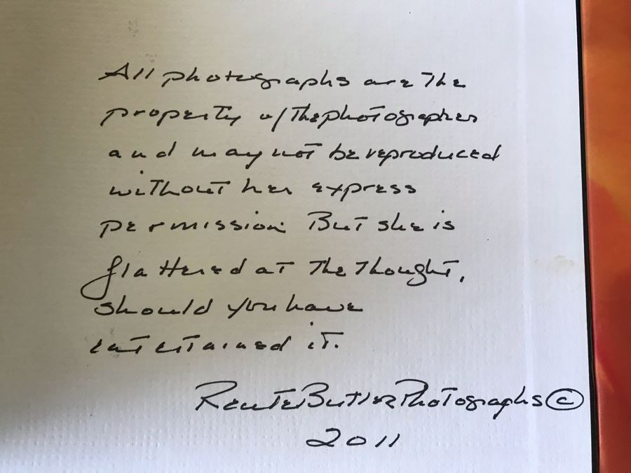 SIGNED Pair Of Photography Books: Flowers By Reute Butler [Photo 6]