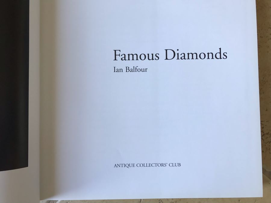 Famous Diamonds By Ian Balfour Coffee Table Book [Photo 5]