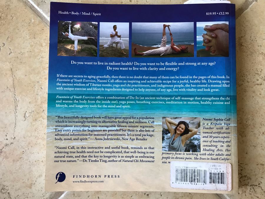SIGNED Book: Fountain Of Youth Exercises For Vitality, Radiance, Joy & Fulfillment In Fifteen Minutes By Naomia Sophia Call (Client Is Featured In Book As Well As Chair In This Sale) [Photo 9]