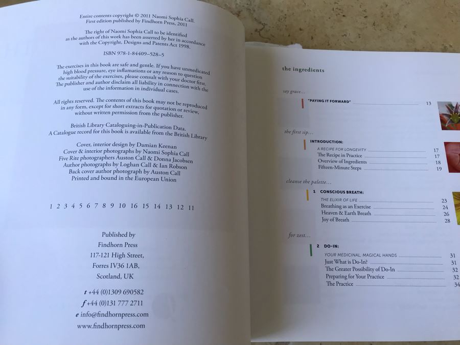 SIGNED Book: Fountain Of Youth Exercises For Vitality, Radiance, Joy & Fulfillment In Fifteen Minutes By Naomia Sophia Call (Client Is Featured In Book As Well As Chair In This Sale) [Photo 4]