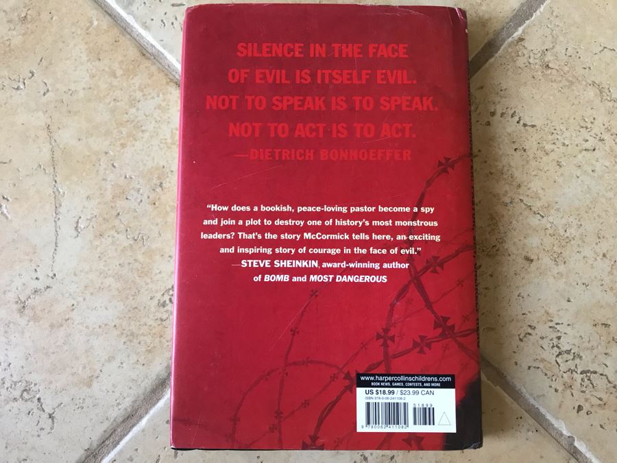 SIGNED Book: The Plot To Kill Hitler Dietrich Bonhoeffer: Pastor, Spy, Unlikely Hero By Patricia McCormick [Photo 5]