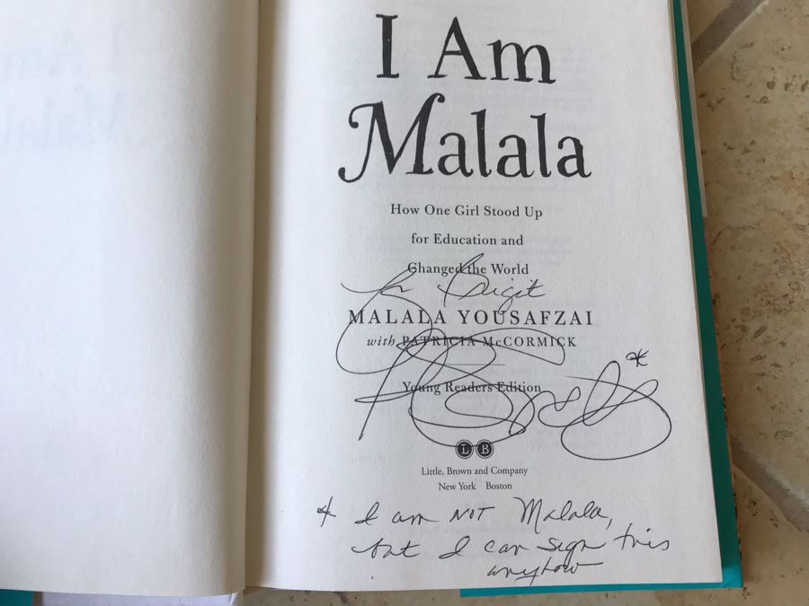 SIGNED Book: I Am Malala By Malala Yousafzai With Patricia McCormick [Photo 3]