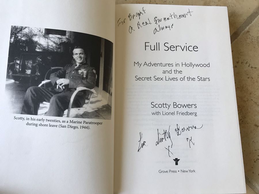SIGNED Book: Full Service: My Adventures In Hollywood And The Secret Sex Lives Of The Stars By Scotty Bowers [Photo 3]