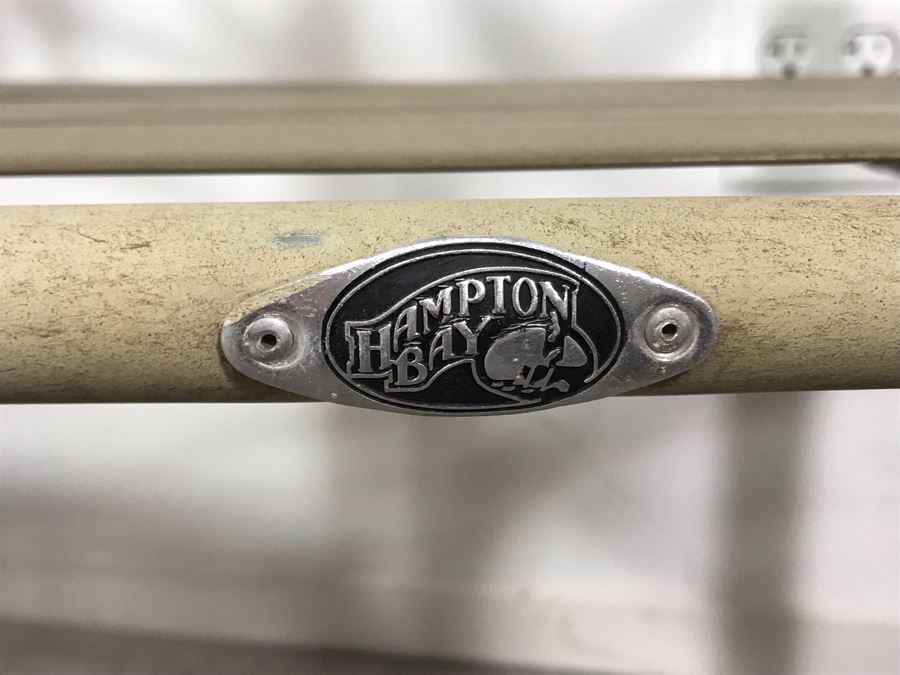 JUST ADDED - Set Of Four Hampton Bay Aluminum Stackable Outdoor Armchairs [Photo 7]