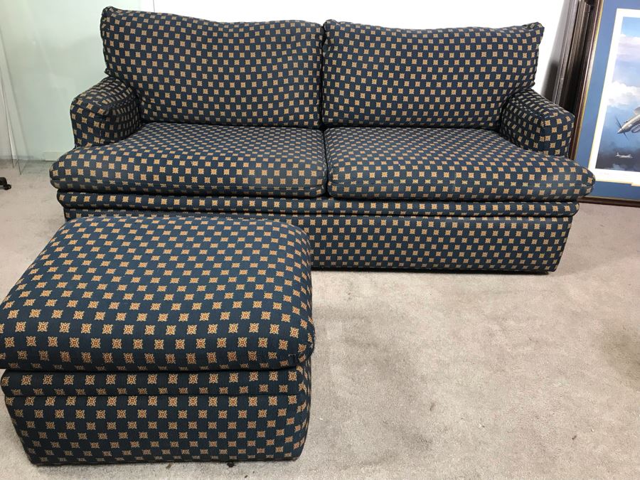 JUST ADDED - Feather Down Sleeper Sofa 72W X 36D X 30H With Ottoman By D.C. Douglas [Photo 3]