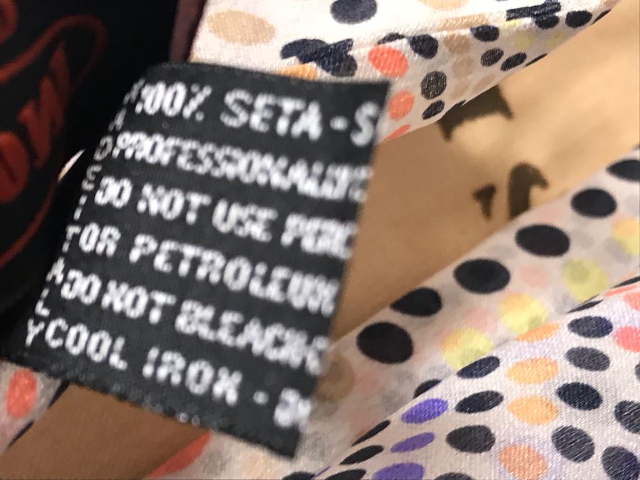 Missoni Foulard Italian 100% Silk Scarf 6' X 2' [Photo 4]