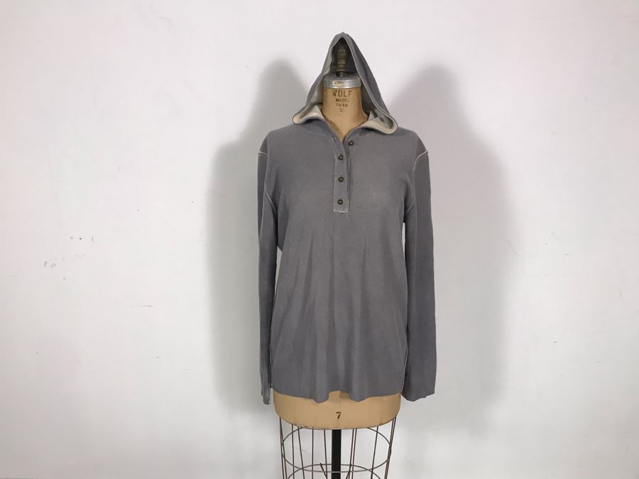 Alexander Wang 100% Cashmere Hooded Sweater Jacket Size L [Photo 4]