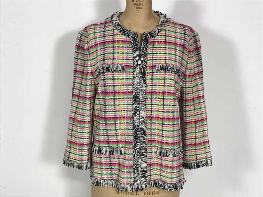 St. John Collection Knit Jacket By Marie Gray Size 10