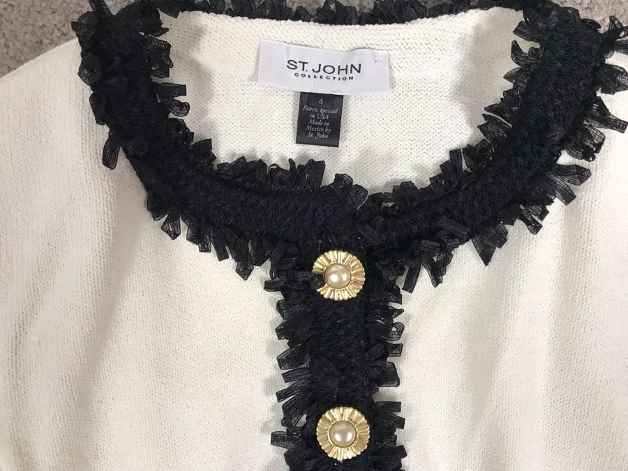 St. John Collection Knit Jacket Size 4 [Photo 6]