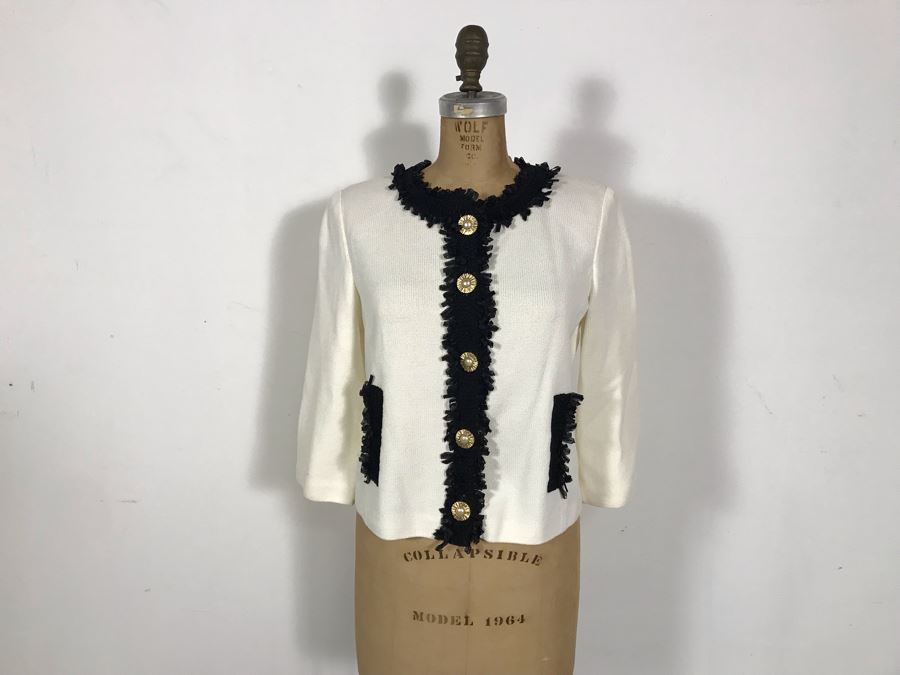 St. John Collection Knit Jacket Size 4 [Photo 2]
