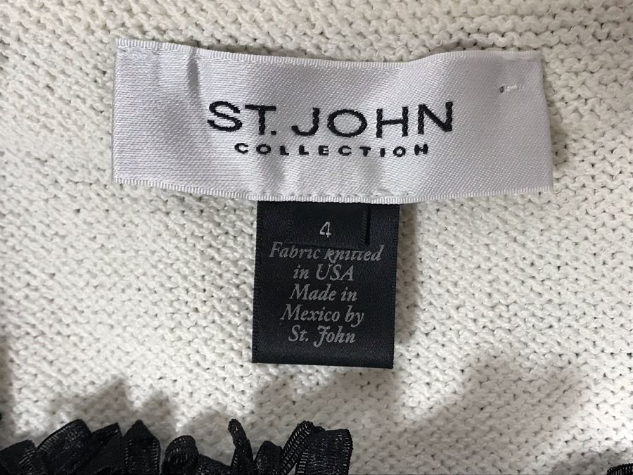 St. John Collection Knit Jacket Size 4 [Photo 7]