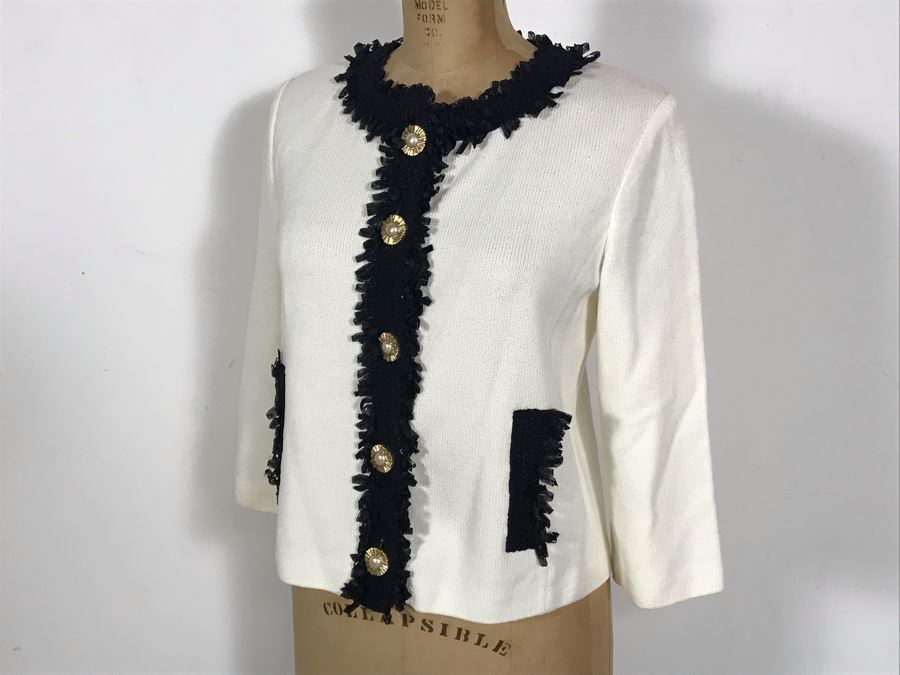 St. John Collection Knit Jacket Size 4 [Photo 5]