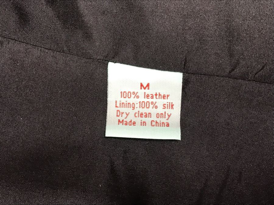 Geren Ford Leather Jacket With Silk Lining Size M [Photo 10]