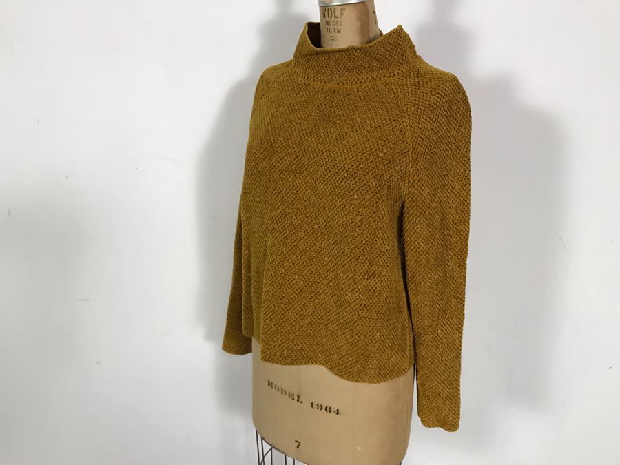 Eileen Fisher Italian Yarn Sweater 100% Organic Cotton Size XXS