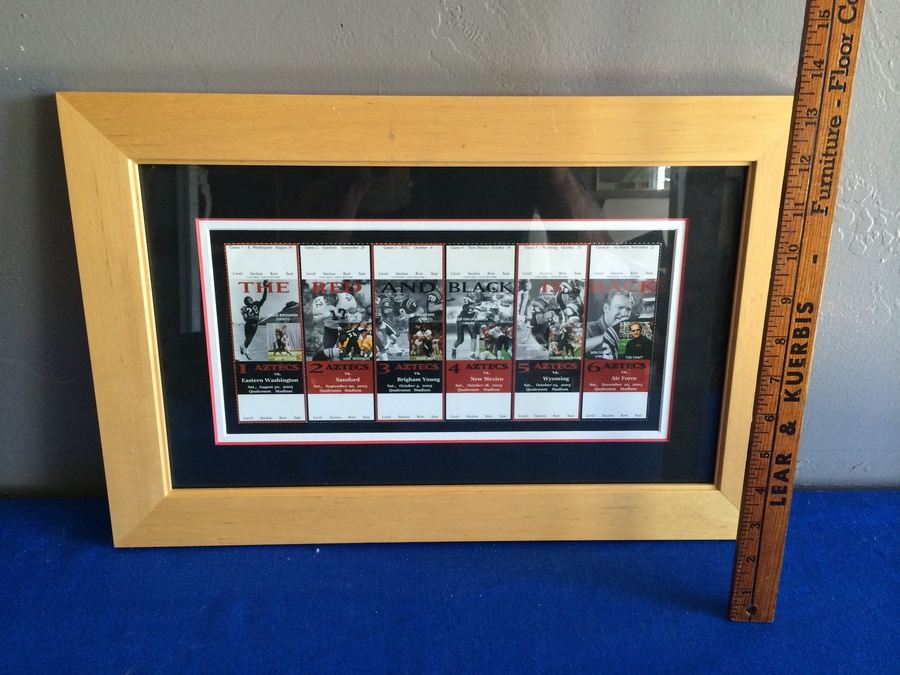 San Diego State Aztecs Football Framed Ticket PROOFS [Photo 5]