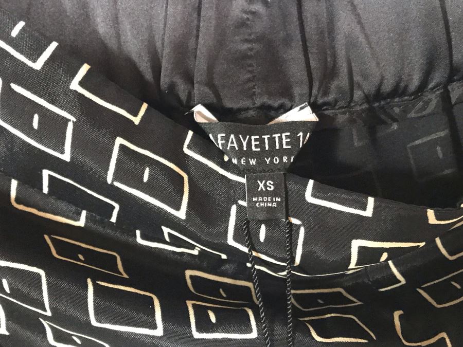 New With Tags Black Modern Pants From Lafayette 148 New York Size XS Retails $598 [Photo 6]