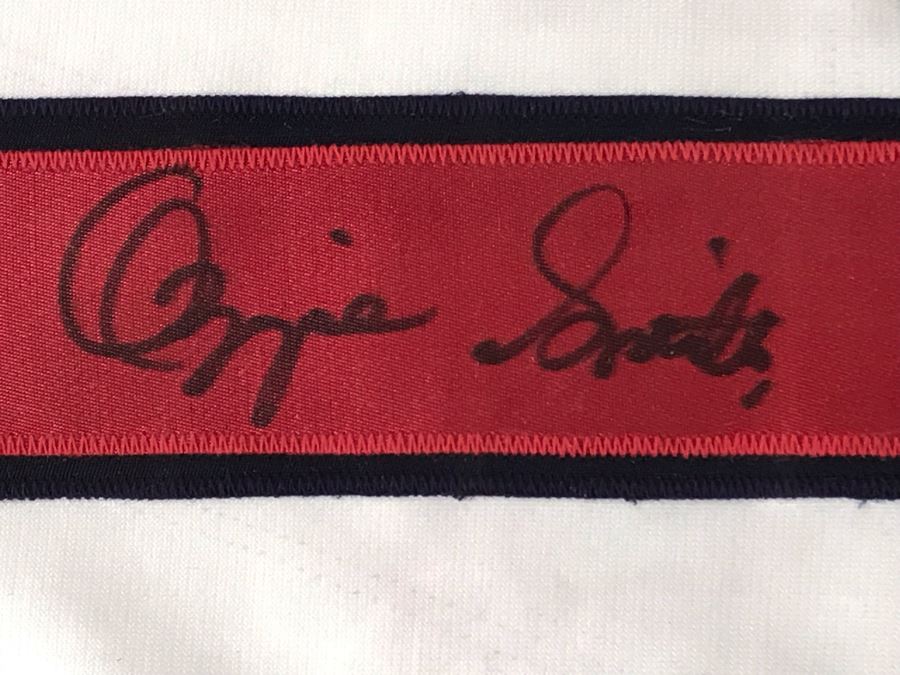 Hand Signed Ozzie Smith St. Louis Cardinals Framed Jersey 33 X 41 [Photo 2]