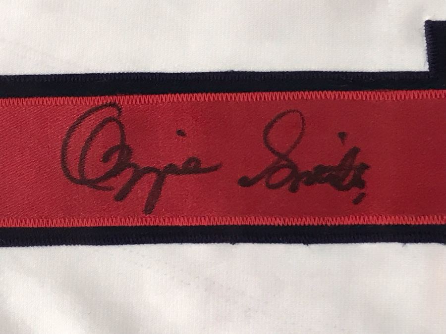 Hand Signed Ozzie Smith St. Louis Cardinals Framed Jersey 33 X 41 [Photo 6]