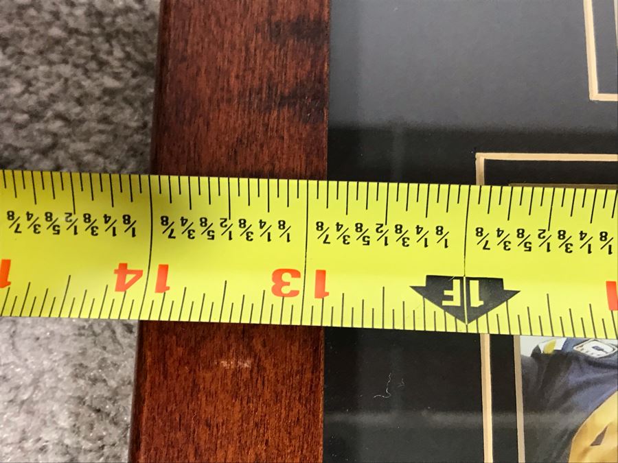 Framed Official NFL Collectible Featuring Brett Favre Highlighting Career High And Tie With Joe Namath's Record Of Six Touchdowns In One Game 14 X 18 [Photo 7]