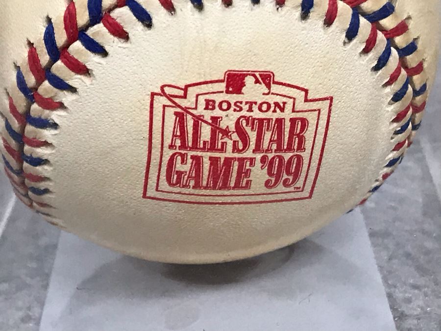 UPDATED - SIGNED Ozzie Smith Official Major League Baseball Ball From Boston All-Star Game With Acrylic Display Case 3 X 3 X 3 [Photo 5]