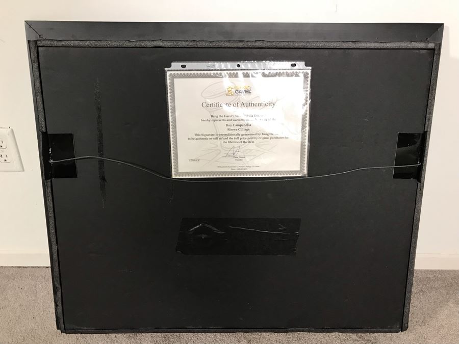 Rare Roy Campanella Hand Signed Baseball Flat Skin With Certificate Of Authenticity 35 X 29 [Photo 17]