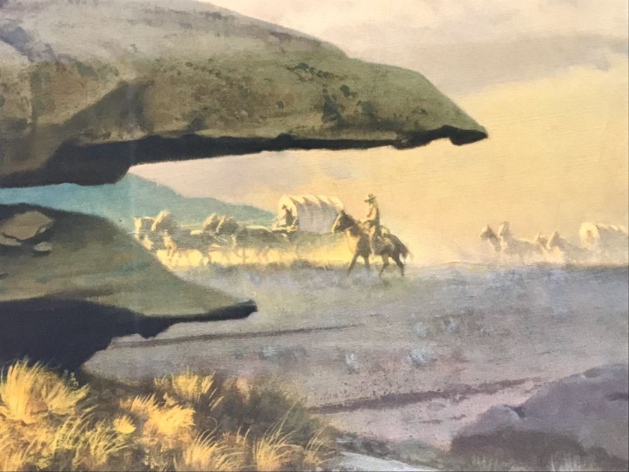 Frank C. McCarthy Signed Limited Edition Lithograph Titled 'Scouting The Long Knives' 32 X 13 [Photo 4]