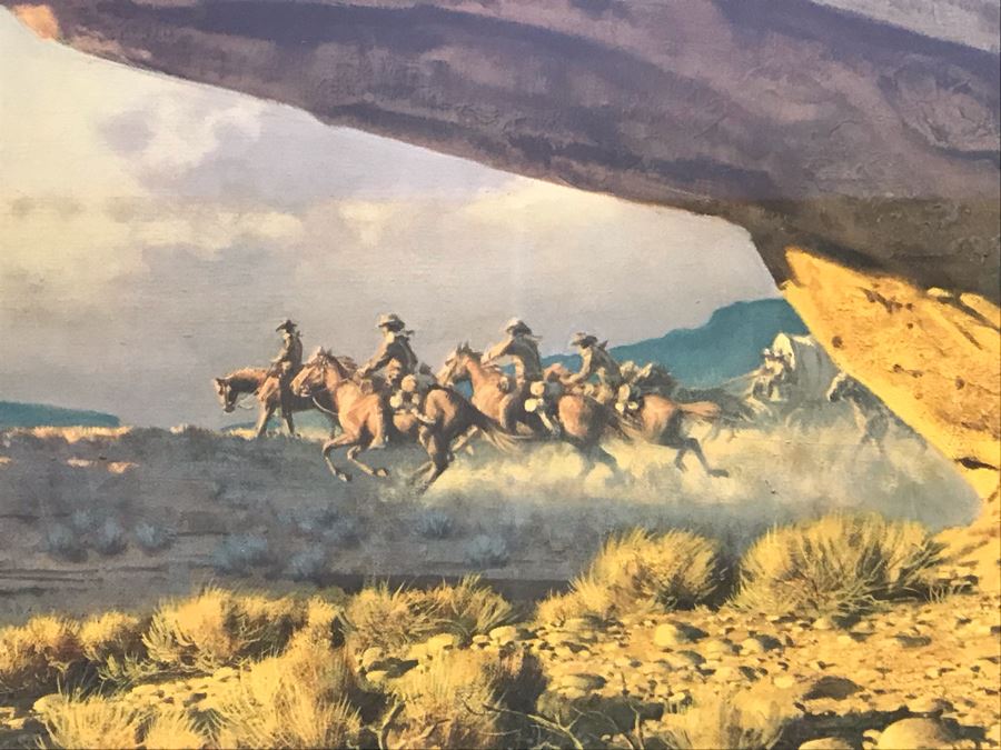 Frank C. McCarthy Signed Limited Edition Lithograph Titled 'Scouting The Long Knives' 32 X 13 [Photo 3]