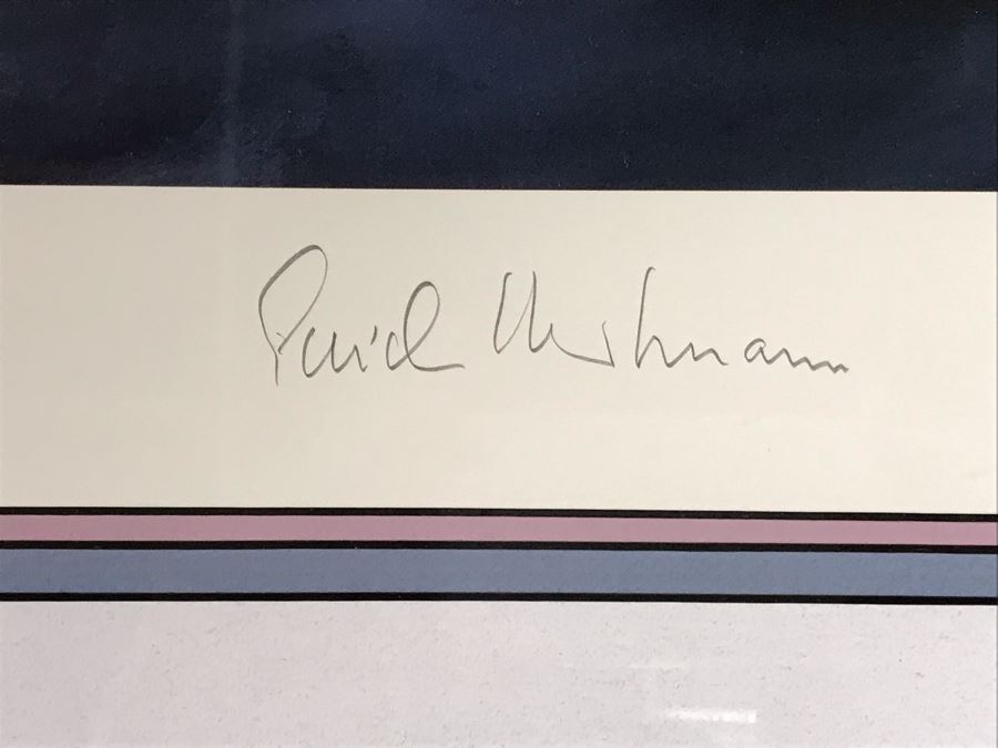 Robert Taylor Signed Limited Edition Lithograph Titled 'Ace Of Aces' Signed By German Fighter Pilot Erich Hartmann With Cert From The Military Gallery Of Great Britain [Photo 9]