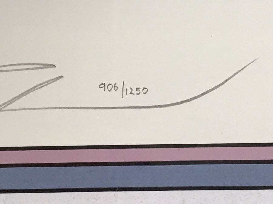 Robert Taylor Signed Limited Edition Lithograph Titled 'Ace Of Aces' Signed By German Fighter Pilot Erich Hartmann With Cert From The Military Gallery Of Great Britain [Photo 11]