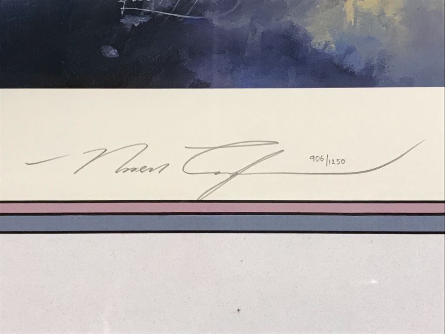 Robert Taylor Signed Limited Edition Lithograph Titled 'Ace Of Aces' Signed By German Fighter Pilot Erich Hartmann With Cert From The Military Gallery Of Great Britain [Photo 10]