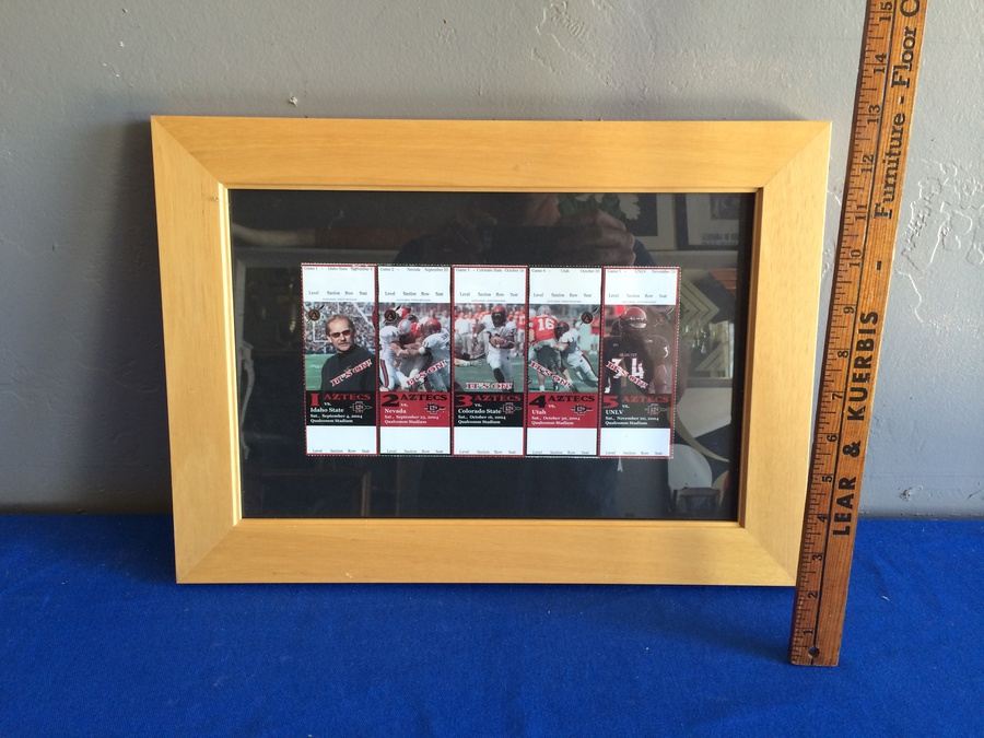 San Diego State Aztecs Football Framed Ticket PROOFS [Photo 4]