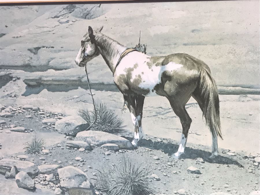 Frank C. McCarthy Signed Limited Edition Lithograph Titled 'Apache Scout' 29 X 16 [Photo 5]