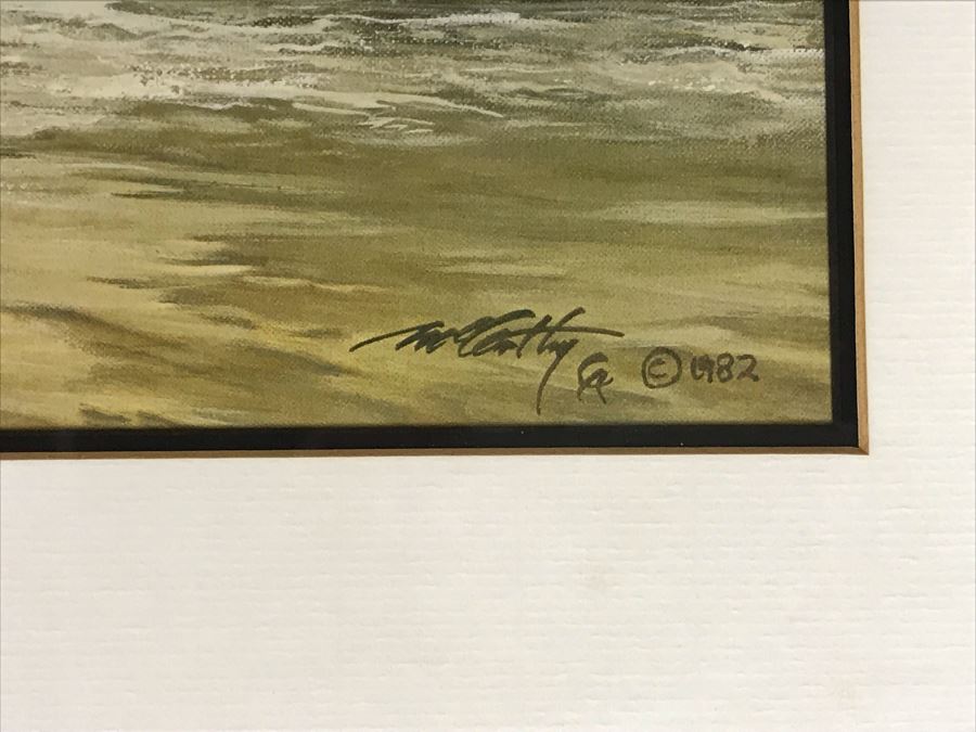 Frank C. McCarthy Signed Limited Edition Lithograph Titled 'Whirling, He Raced To Meet The Challenge' [Photo 7]