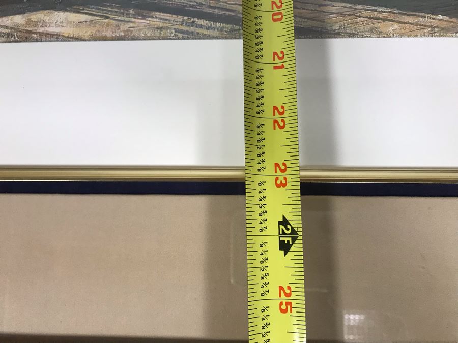 John Stobart Signed Limited Edition Framed Lithograph Titled 'San Pedro: The Bark 'Vidette' Towing Into Port At Sunrise In 1890' 32 X 23 [Photo 16]