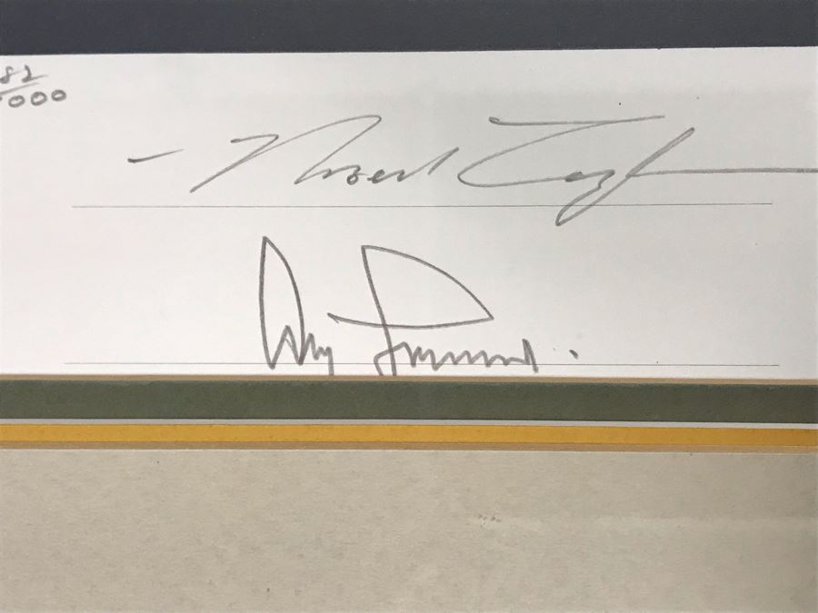 Robert Taylor Signed Framed Limited Edition Lithograph Titled 'JG-52' The ME109E's Of Jagdgeschwader (Fighter Wing) 52 1940 Signed By Seven WWI Luftwaffe Fighter Pilots: Adolf Galland, Erich Hartmann, Gunther Rall And Four Others 28 X 20 [Photo 14]