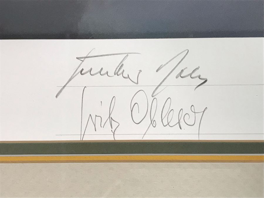 Robert Taylor Signed Framed Limited Edition Lithograph Titled 'JG-52' The ME109E's Of Jagdgeschwader (Fighter Wing) 52 1940 Signed By Seven WWI Luftwaffe Fighter Pilots: Adolf Galland, Erich Hartmann, Gunther Rall And Four Others 28 X 20 [Photo 16]