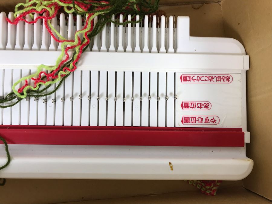 Mattel Toys Prototype Japanese Toy Linear Knitting Machine With Box, Correspondance And Patent Paperwork 22W X 8.5D X 5.5H [Photo 46]