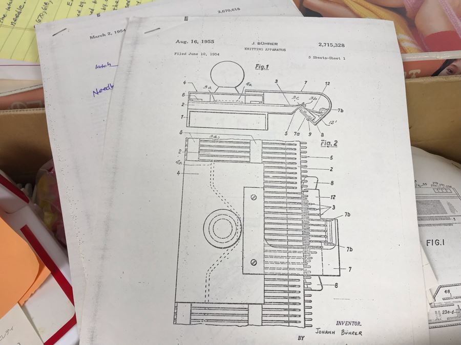 Mattel Toys Prototype Japanese Toy Linear Knitting Machine With Box, Correspondance And Patent Paperwork 22W X 8.5D X 5.5H [Photo 30]